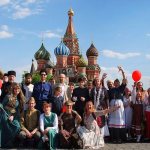 Фольклорный ансамбль «Камышинка» на Красной площади 9 мая
