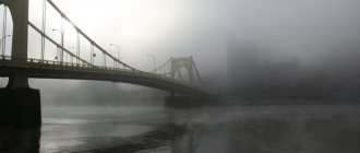 Город, туман